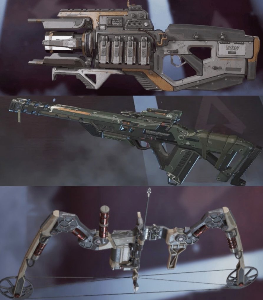 Apex_100MIRUi7's tweet photo. 【強化される武器（長物）】9月16日（水）〜

■トリプルテイク
・ADS中の連射速度増加。 
・青マガジンサイズ増加　8→9

■ボセック🏹
・弾薬増加　40→60
・爆発アローの数増加　7→10
 （グレ使用時の）

🔸スパローがボセックを所持すると
・弾薬増加　50→70
・爆発アローの数増加　9→12

■チャージライフル
・最大距離ダメージ増加　99→110
・最大ダメージは200m以上で発生

・セレクトファイアのダメージペナルティ
40%→25%に緩和

#APEX #ApexLegends