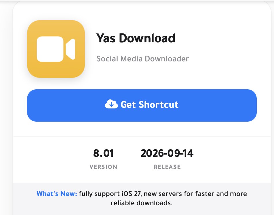 yas8p's tweet photo. New update 8.01❗️ fully support iOS 27,  new servers for faster and more reliable downloads.     Download : https://t.co/LcXyXSzTP3 https://t.co/FcYUrlgcwr