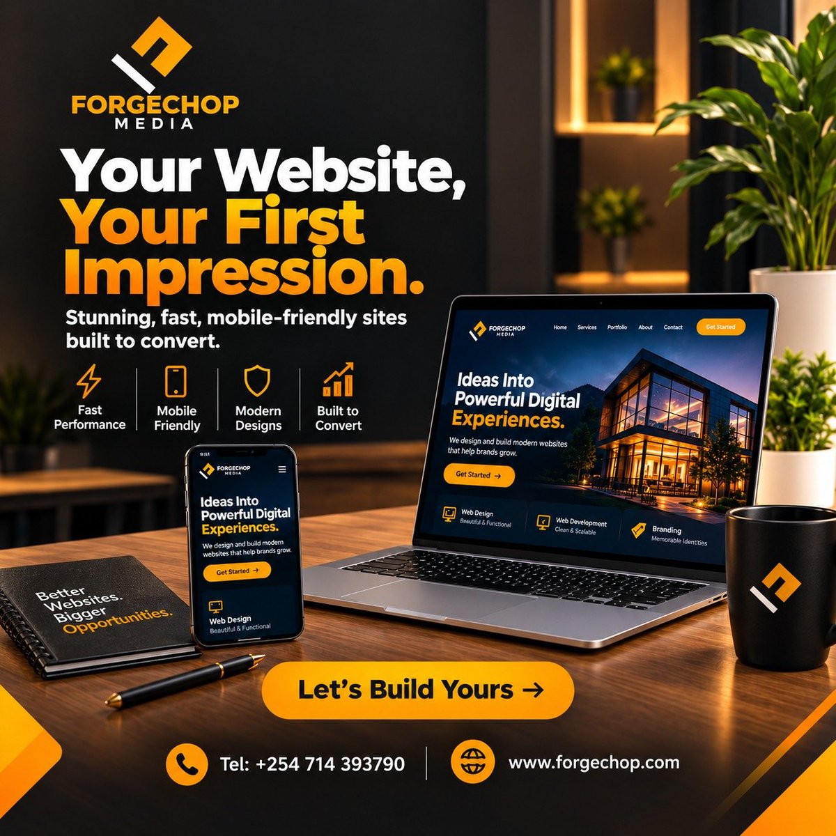 forgechop's tweet photo. 🚀 Your Brand Deserves Better.
At Forgechop Media, we build brands that get noticed — and get results.
🔍 SEO — Be found on Google. Be chosen by customers.
🌐 Web Design — Stunning, fast, mobile-friendly websites built to convert. https://t.co/5a2vfnUSOj
