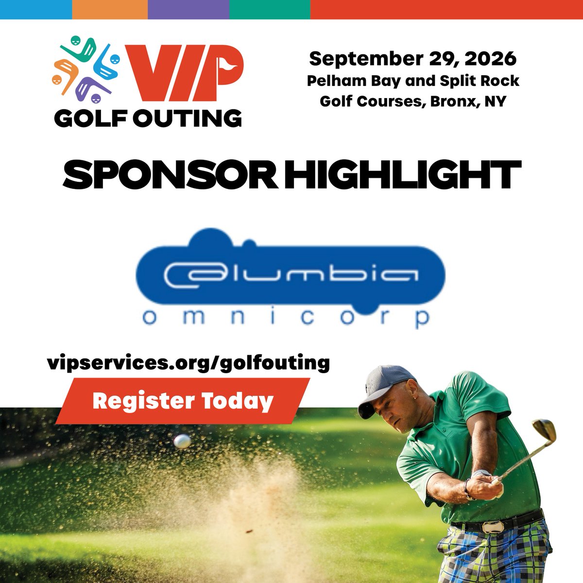 vipcservices's tweet photo. Sponsor Spotlight! Recognizing Columbia Omnicorp, a Supporter Sponsor of the VIP Community Services Inaugural Golf Outing. ⛳

Their generous support amplifies VIP’s work to provide vital services and opportunities to communities across New York City. ❤️🙌🏼

#MakingAnImpact https://t.co/YSvlxmED4C