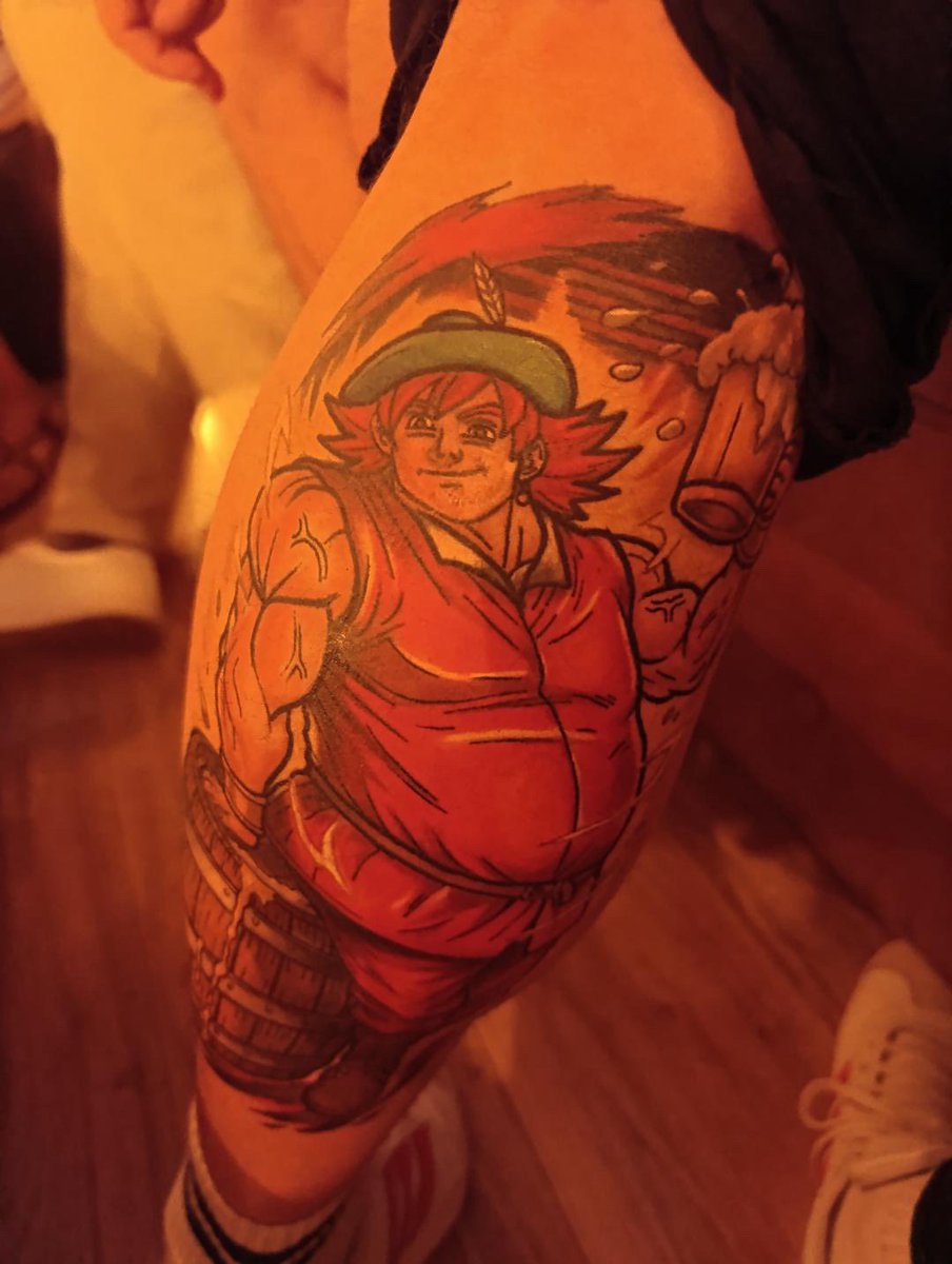 rancio's tweet photo. Solo paso para deciros que un colega de San Pablo ha mezclado a Goku y Gambrinus y está guapísimo jajajajajja https://t.co/mNWGByWoNa