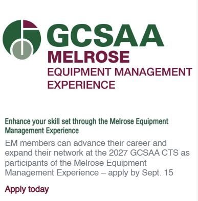 GCSAA_NW's tweet photo. Tomorrow, September 15th, is the deadline to apply for the Melrose Equipment Management Experience! Get your applications in before it's too late!
https://t.co/k8f2NE1JdE https://t.co/qpw0hHgiOU