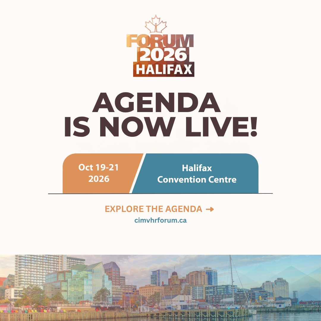 CIMVHR_ICRSMV's tweet photo. The CIMVHR Forum 2026 scientific agenda is now live! 
 
We’ve shared a look at what’s coming to Halifax. Now it’s time to explore the full scientific program. 
 
See research presentations, sessions, and speakers who will be part of #CIMVHRForum 2026, bringing together researchers and experts from across Canada and around the world. 
 
View the scientific agenda and start planning your Forum experience: https://t.co/IW3wsxvRX9
 
Stay tuned for more CIMVHR Forum updates! 
https://t.co/2Q6JvBWEXq

@DalhousieU @MSVU_Halifax