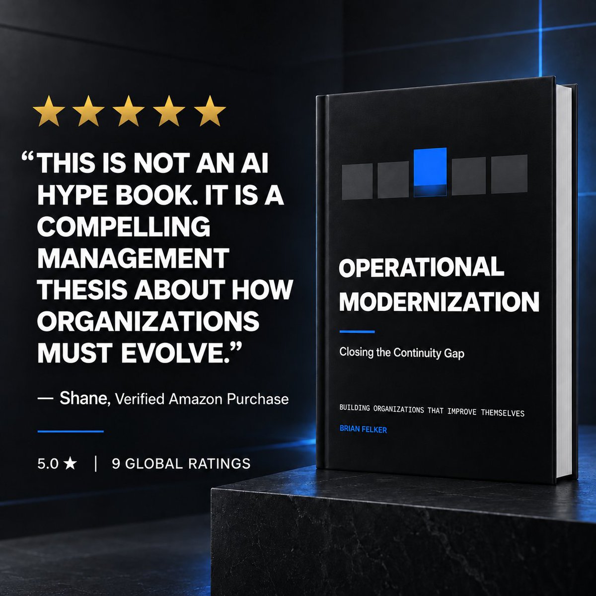 BrianFelk's tweet photo. I’m grateful to see the book earning 5.0-star ratings from its early readers.

If you’re responsible for operations, growth, technology, or organizational change, I wrote this book for you.

Learn more: https://t.co/8NQjGmTwaX https://t.co/Pr7gDchSkC