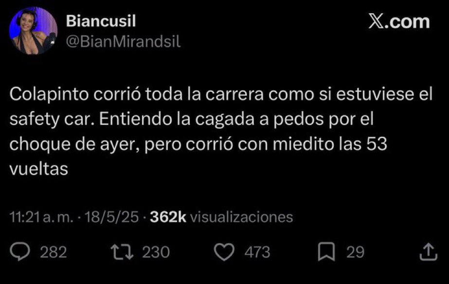 Juanito77ok's tweet photo. @BianMirandsil Pero el año pasado opinabas como toda una experta che! https://t.co/sP05M3IwdI