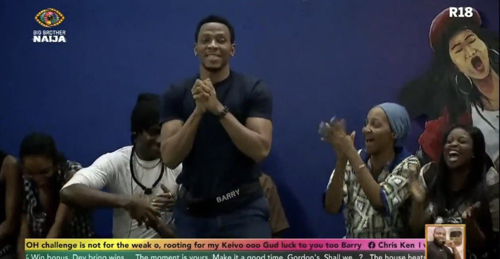 RealityTving's tweet photo. Barry is this week’s HOH. He picks Keivo to share the HOH loft 

#BBNaija https://t.co/doKQZx7MR7
