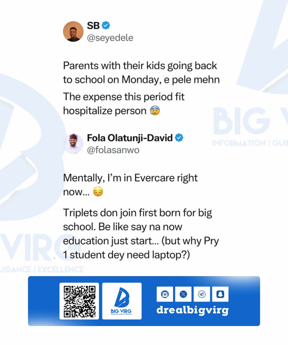 bigvirghub's tweet photo. Primary one pupils now need laptops?? https://t.co/E8ptaQF4Ev