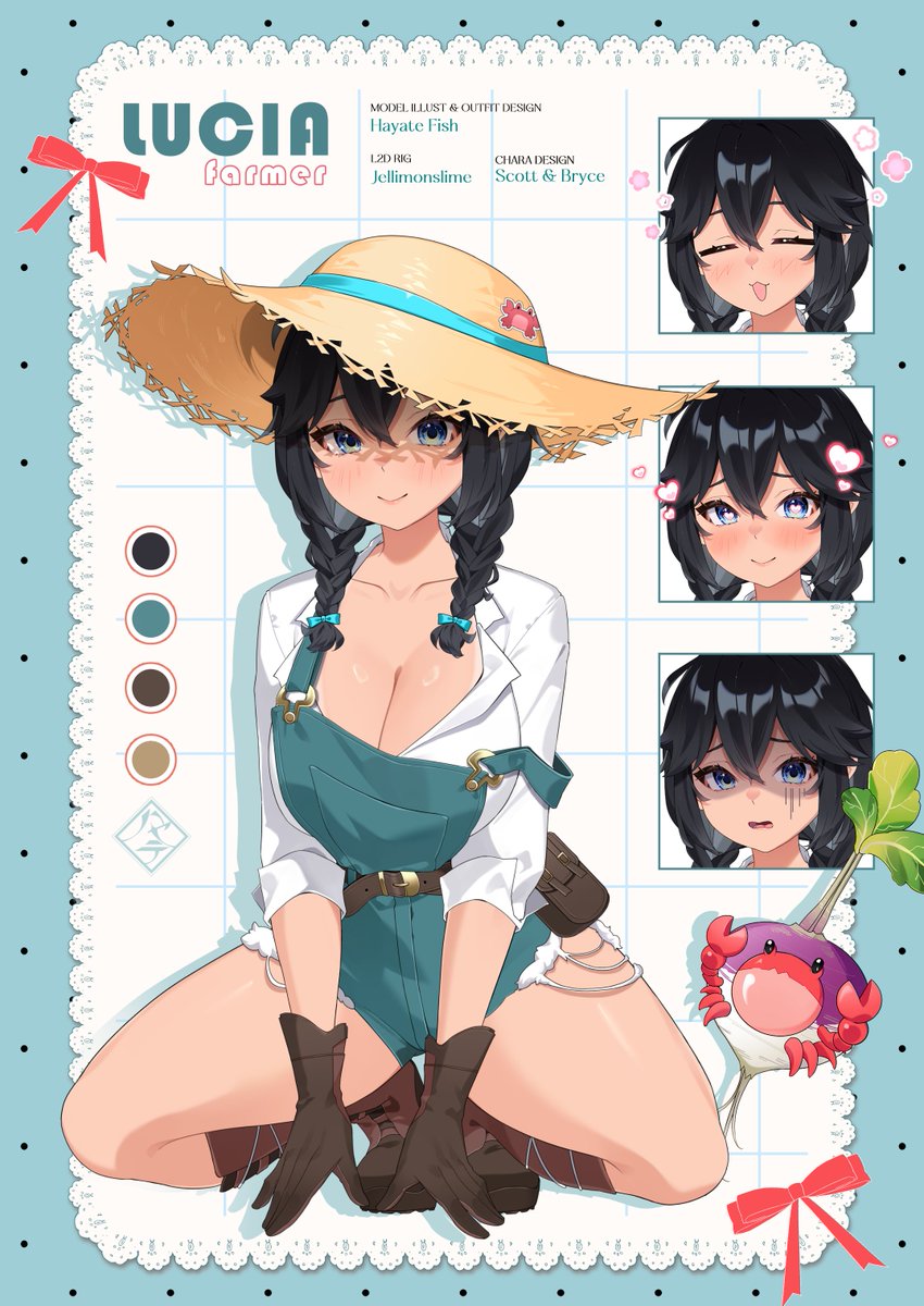 hayate_fish's tweet photo. ✨Work Showcase📸
I had the honor to be in charge of the outfit design &amp; illustration for Lucia's brand new model !!! 

There's a million of toggles &amp; poses so please do check it out in Lucia's channel!! 🩷
#artcia https://t.co/FClGfU8x0C
