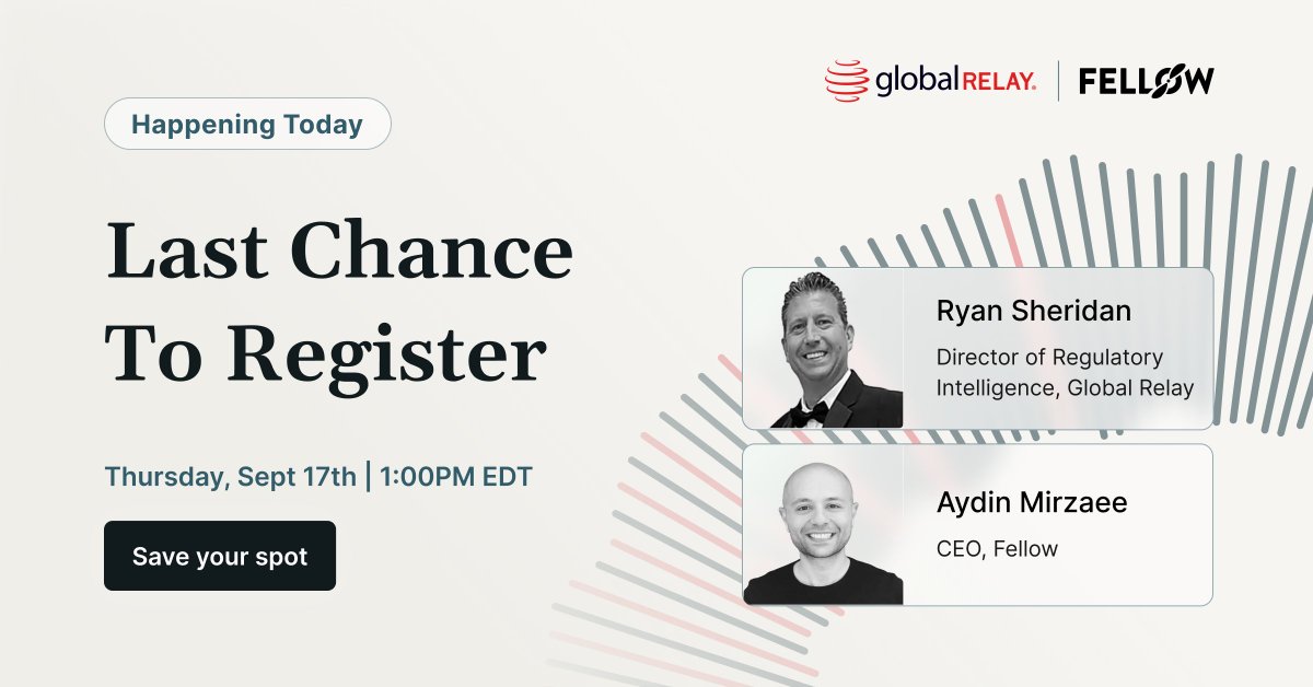 FellowAInotes's tweet photo. What does a defensible governance framework look like while the regulatory landscape is still evolving?

Today, Ryan and Aydin are sharing what they’re seeing regulated firms actually put in place.

Last chance to save your spot: https://t.co/bNbVU03INl https://t.co/2cXFGjJ3Es