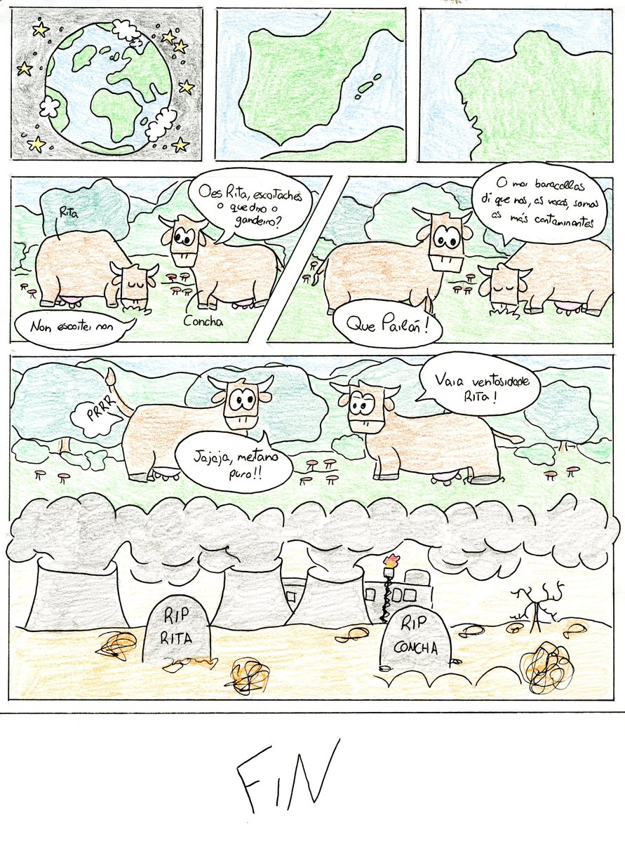 museodohumor's tweet photo. 🎨😈 IV Concurso de BD de Humor Demo Pequeno
Autoras: Carla Núñez Loureda e Eva Vieites Alonso
Tema: Cambio climático
Categoría: Xuvenil (12-16 anos)
#concursodemopequeno https://t.co/flwf2oDMEW