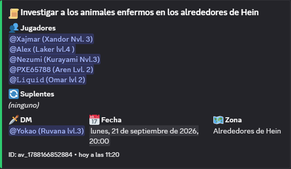 DescansoCorto's tweet photo. No perdáis esta oportunidad! Entrar en nuestro Discord y apuntaros a esta partida para averiguar qué es realmente lo que enferma a los animales en Cloakwood. 
#DnD #DungeonsAndDragons #TTRPG #Rol #Fantasía #DnD5e #PartidaDeRol #Aventureros #Foundry #Discord https://t.co/4n1XHbmkJN