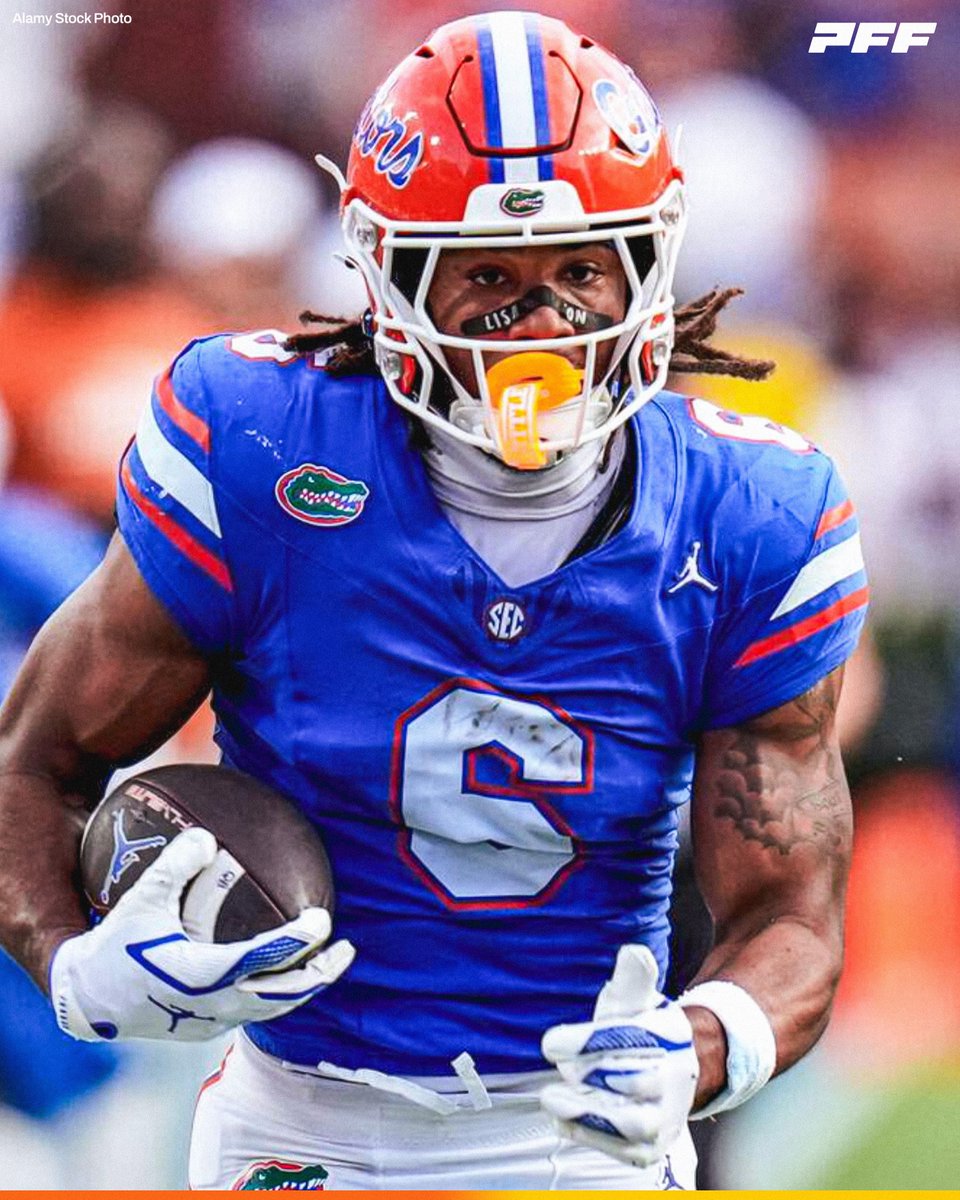 PFF_College's tweet photo. Highest Graded Wide Receiver from Week 2:

🐊 Dallas Wilson, Florida: 91.0

@GatorsFB https://t.co/FxCYXxhJBj