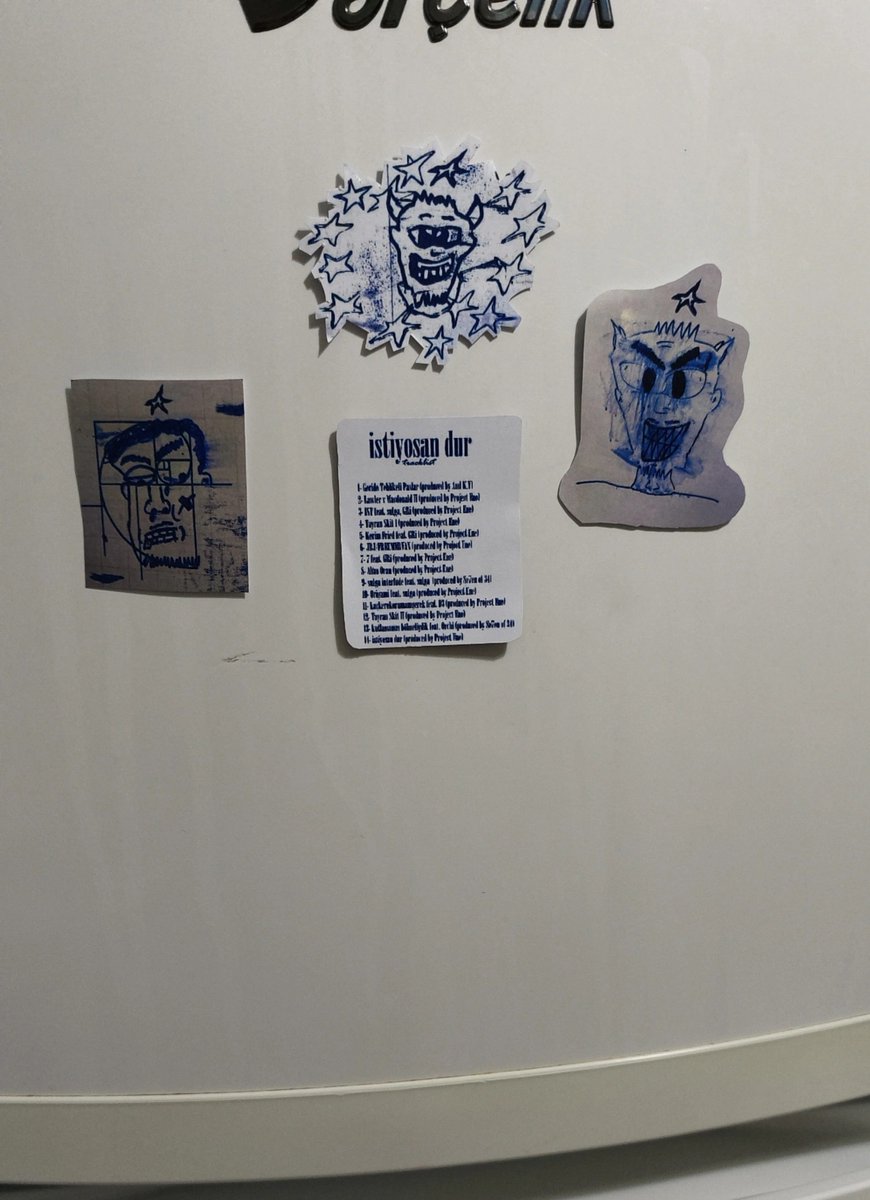 playngpossum's tweet photo. istiyosan dur on my fridge https://t.co/vB9LPXvhOe