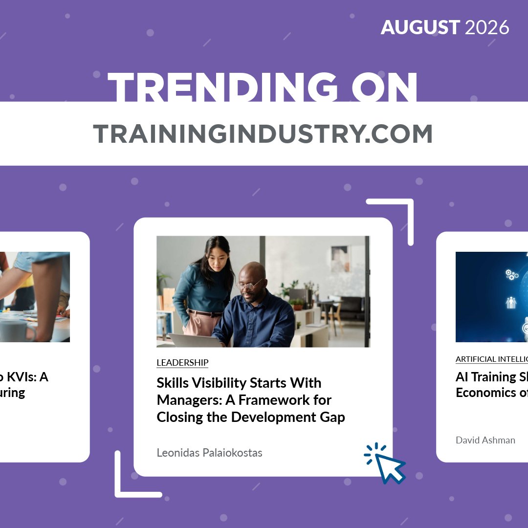 TrainingIndustr's tweet photo. August’s most-read articles point to a growing focus on what happens beyond the training itself: how learning shows up in daily work, how managers support development and how training teams can demonstrate meaningful business value.

https://t.co/8exNaiLFvi

#CorporateTraining https://t.co/WiHcaMJoLZ
