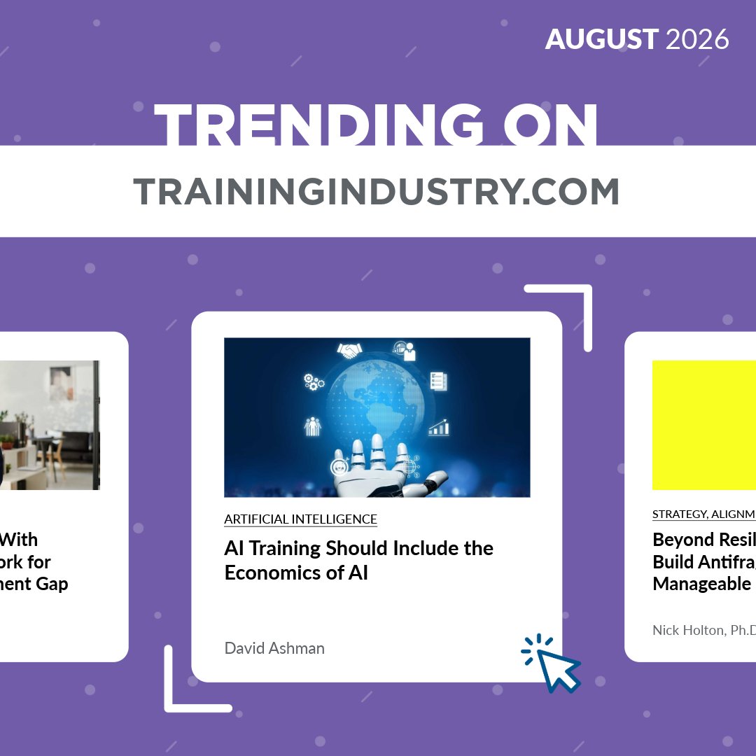 TrainingIndustr's tweet photo. August’s most-read articles point to a growing focus on what happens beyond the training itself: how learning shows up in daily work, how managers support development and how training teams can demonstrate meaningful business value.

https://t.co/8exNaiLFvi

#CorporateTraining https://t.co/WiHcaMJoLZ