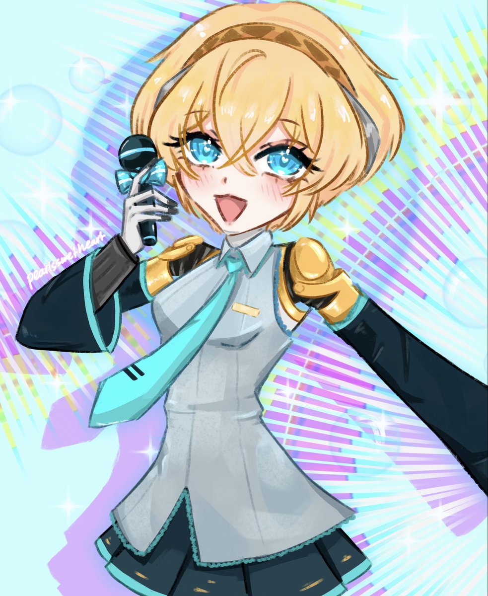 Pearlssweetsmhw's tweet photo. Aigis+ Miku #aigis #miku https://t.co/12wWU41hgO