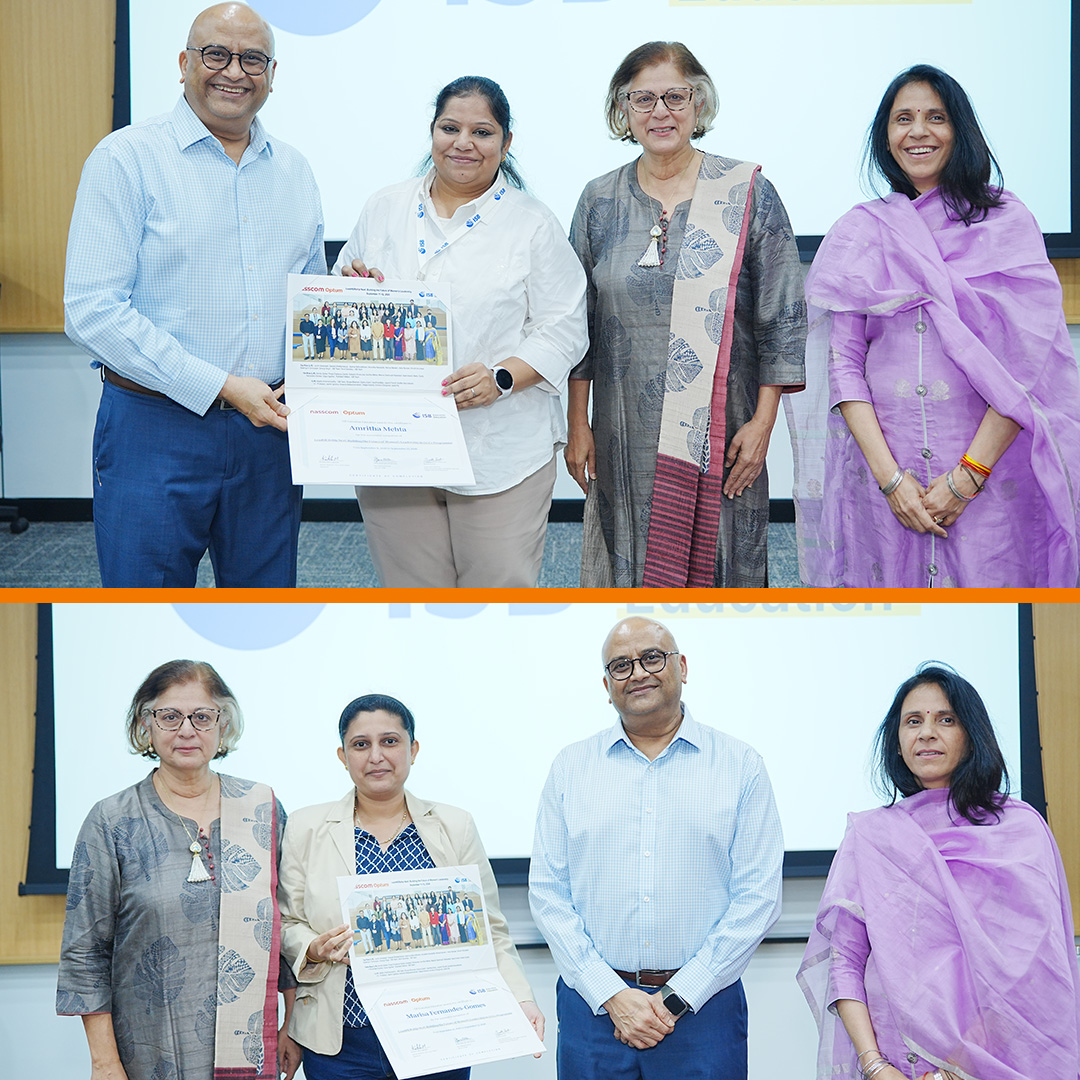 PunuSaroha's tweet photo. It was inspiring to see women leaders from across organizations come together for the graduation of Cohort 2 of LeadHERship Next, delivered by NASSCOM, ISB and Optum India.
Congratulations to all participants on completing the program. https://t.co/YoyyCz6quj