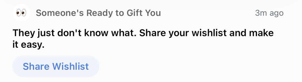 SkyeLeafy's tweet photo. @official_throne This notification is such a tease. lol Nobody’s waiting to gift me. 👀 https://t.co/Pet5kqfddF