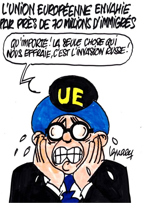 InfoMdia's tweet photo. 🚨 L'UE face à un afflux migratoire sans précédent ? Découvrez le dessin du jour d'Ignace qui fait réagir ! 🇪🇺 #immigration #europe #dessindujour https://t.co/s3K6tn8YJB https://t.co/79KiGDuQ9F