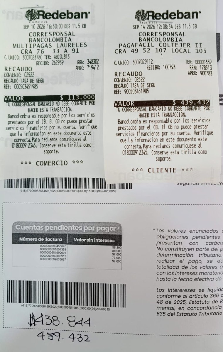 RinconHector's tweet photo. Acabo de pagarle al Gobernador de Antioquia un sablazo de mas de medio millón de pesos. Cobro de una factura que nunca había llegado; de un impuesto demandado del que no se conocen cuentas y que él legitima con que los destinatarios son los héroes de la patria. https://t.co/uRRIhC4BFc
