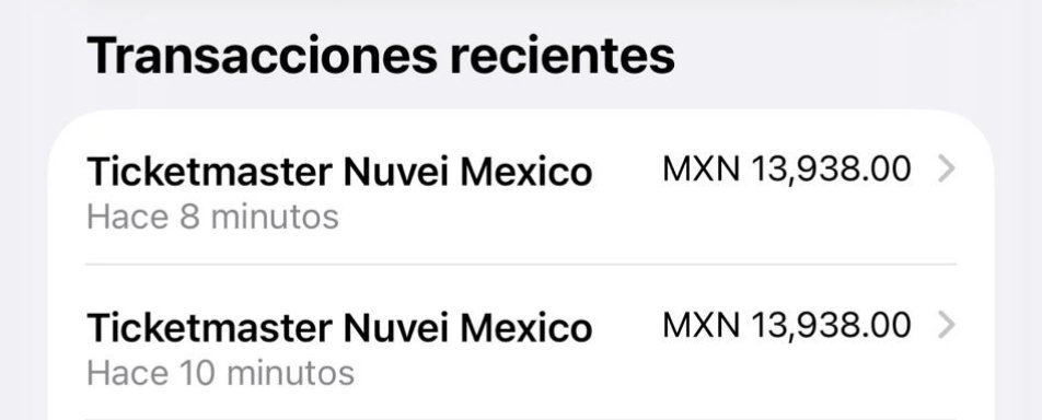 zeemaQk's tweet photo. Me han generado un doble cargo por la compra de boletos para el evento NFL México y no me aparecen mis boletos en mi cuenta de TM, necesito ayuda
@Ticketmaster_Me 
@Ticketmaster https://t.co/1URyQGtz6x