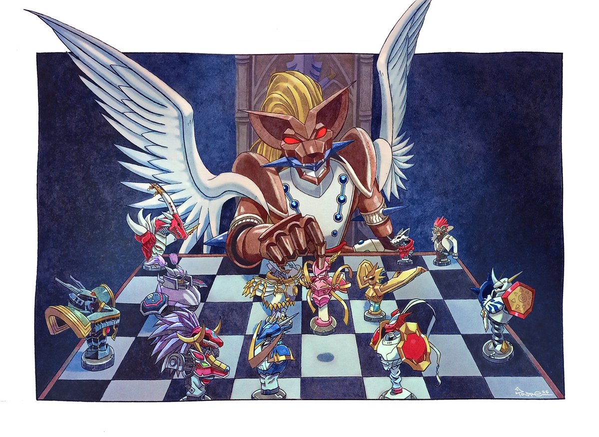 taragraphika's tweet photo. (>>OPEN COMMISSION_DM please!<<)

'A Royal Gambit'

Featuring: The Royal Knights

Commission done for @notaventura !

Thank you again for supporting me!

#デジモン #digimon #commission https://t.co/WfrXg92xKv