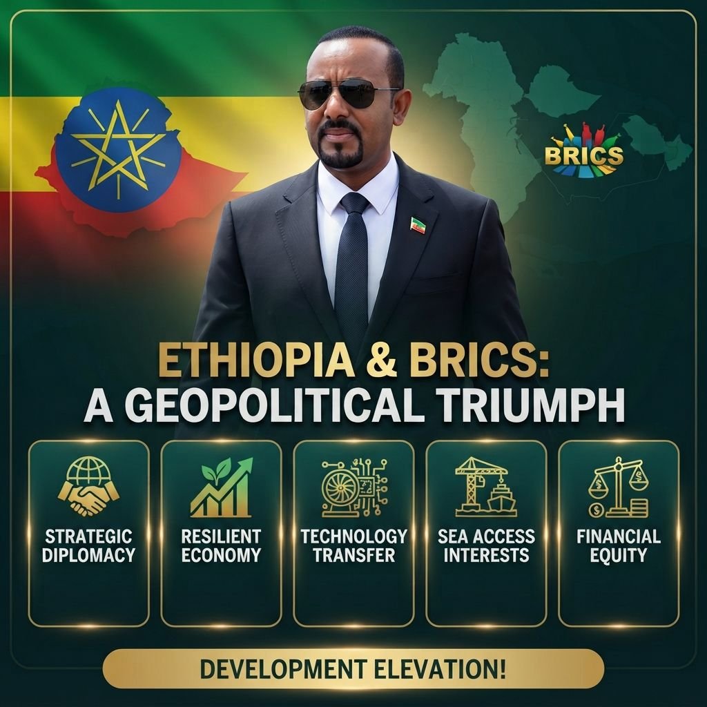 ZoneGov's tweet photo. A historic milestone for Ethiopia, driving a resilient economy, strategic diplomacy, technology transfer, and financial equity on the global stage. 
#Ethiopia #BRICS #Geopolitics #Economy #StrategicDiplomacy #DevelopmentElevation https://t.co/3aeARWJaPq