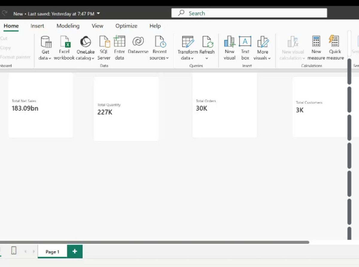 priscaaaaaaa_04's tweet photo. Day 10 @Ifexaacademy , we were introduced to DAX(Data Exchange Analysis) which is used to calculate data. To view your results, we use KPIs(Key Performance Indicators)-which are viewed using the visualization panel(contains card, bar chart, etc) Still learning 😊 #WomenInTech https://t.co/bLvZ8cIgCZ