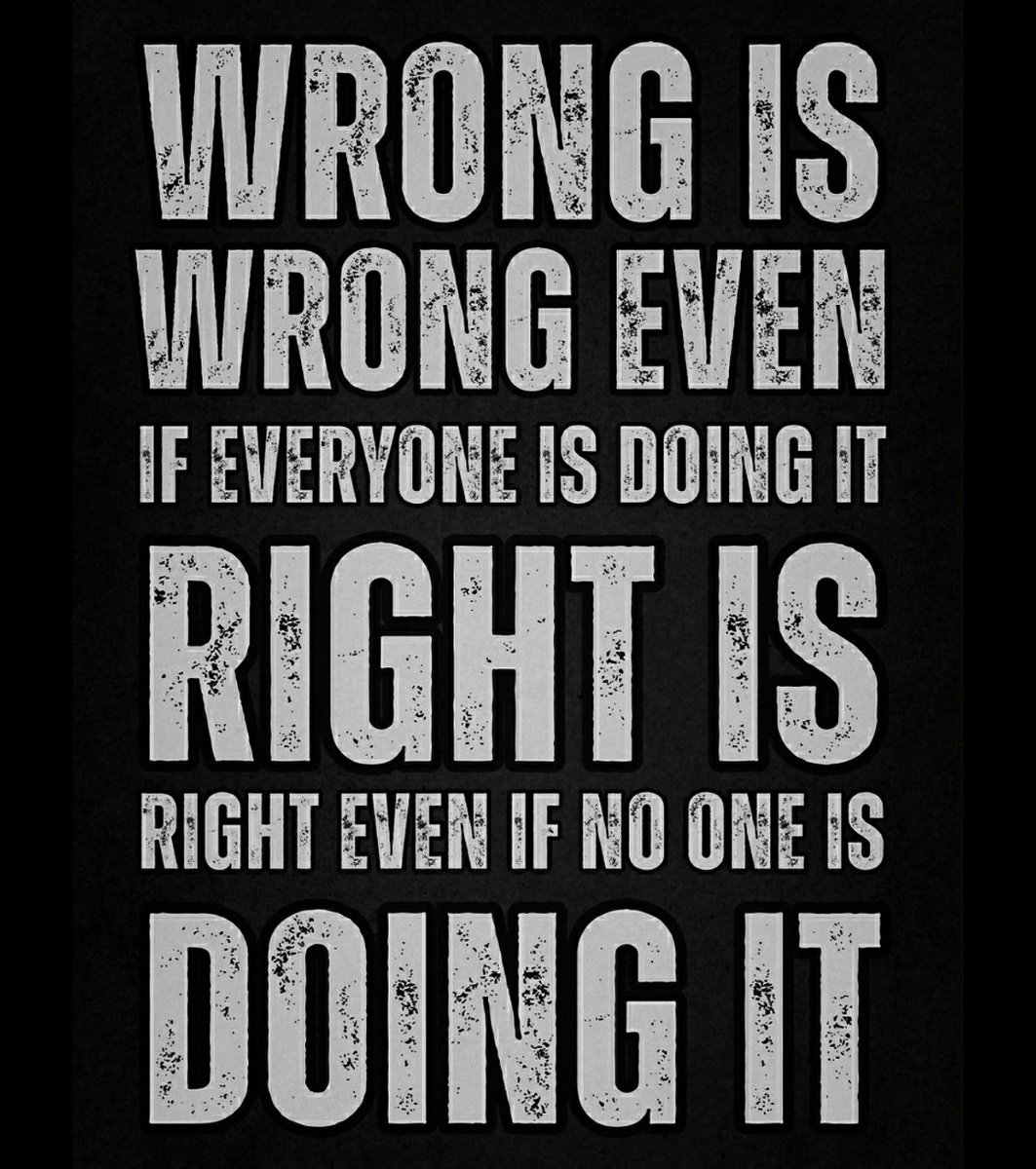 billings_steve's tweet photo. Always stand on your own morals. Don't buy into mob mentality.
#StandUpForWhatYouBelieveIn https://t.co/IdHT49HsfN