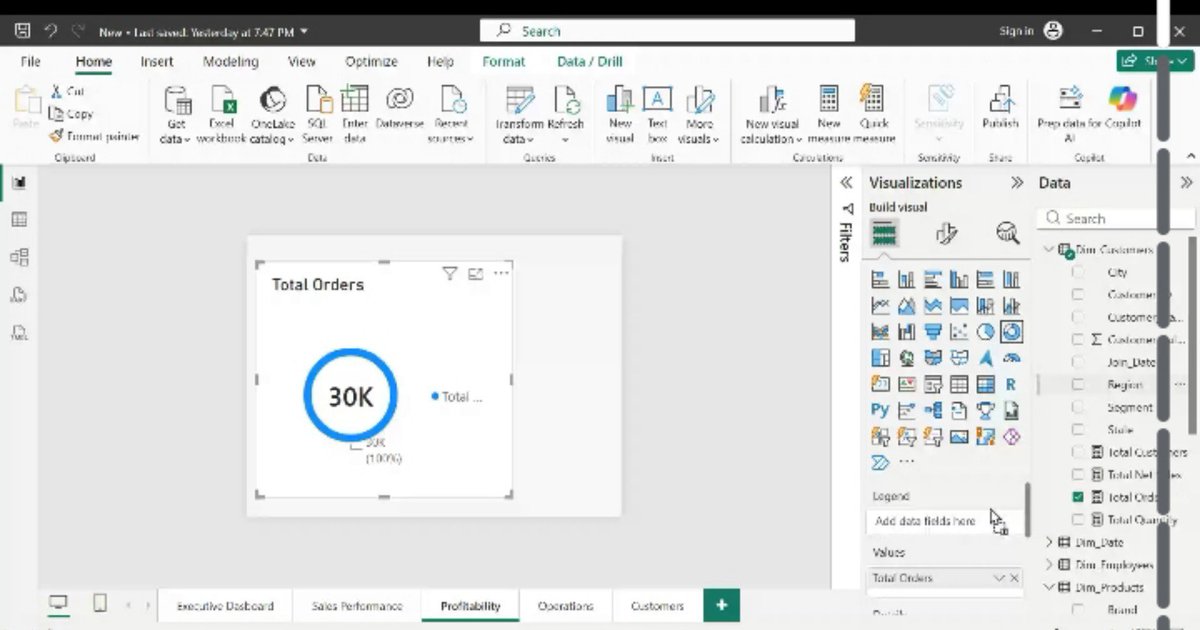 priscaaaaaaa_04's tweet photo. Day 10 @Ifexaacademy , we were introduced to DAX(Data Exchange Analysis) which is used to calculate data. To view your results, we use KPIs(Key Performance Indicators)-which are viewed using the visualization panel(contains card, bar chart, etc) Still learning 😊 #WomenInTech https://t.co/bLvZ8cIgCZ