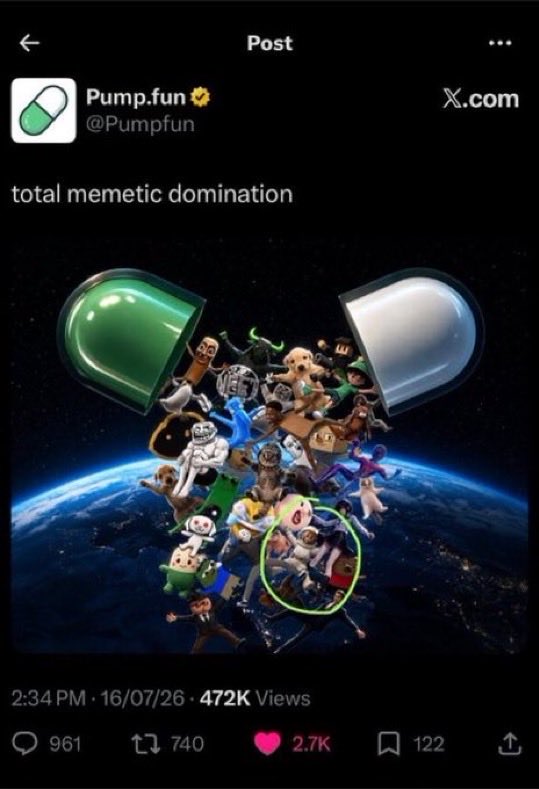 bleshgod's tweet photo. how is this hard to understand?

obviously Alon wants to send all the pumpfun coins to the moon

therefore he created a monkey character in a spacesuit we’ve had never seen before and introduced it to us in a @Pumpfun tweet

MOONkey

Clear as day.
Remove the noise, it’s simple. https://t.co/dMU6UiYmOb