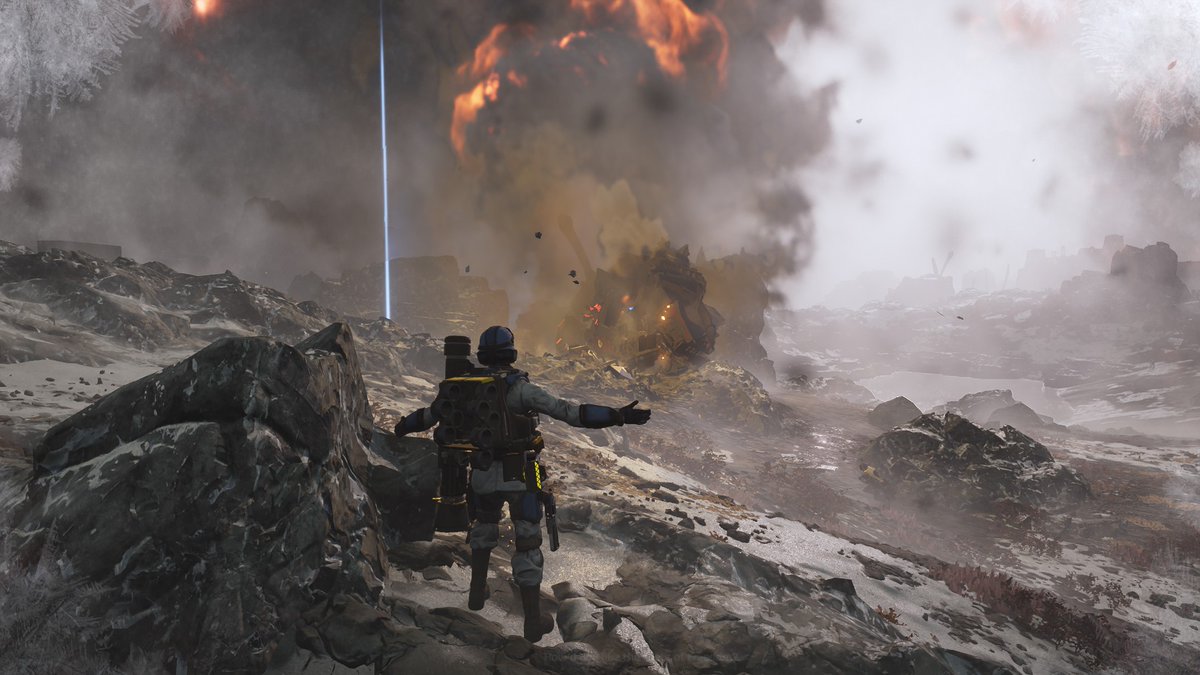 SEAFAuggie's tweet photo. @Helldivers_NOW DOWN, DOG! https://t.co/gksleuuNQP