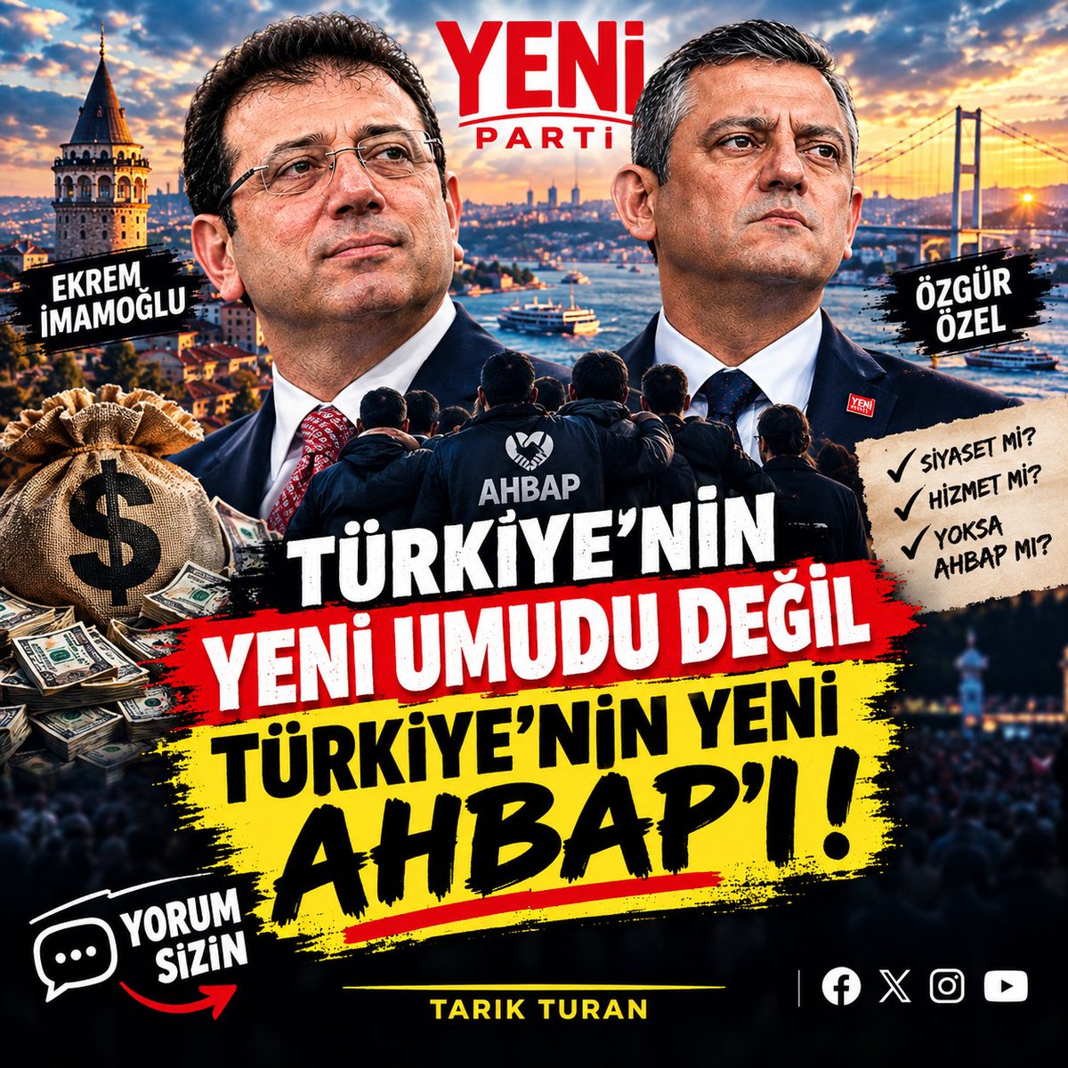 serhendyolu's tweet photo. Herkes konuşuyor…
Peki siz ne düşünüyorsunuz?
Yorumlarda buluşalım 👇
#Gündem #Türkiye #Fikir #Yorum  #TarıkTuran 

Protokol / Kerem / Çağla Öz Tançalan / Fenerbahçe Gaziantepspor 
Özgür Özel / Ahbap /Haluk Levent / Ekrem İmamoğlu / fk /Recep Tayyip Erdoğan / Yeniparti https://t.co/S2hGi7m0W5