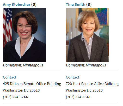 MNblockchain's tweet photo. Fellow Minnesotans, if you'd like your voice heard by our U.S. Senators, here are their office numbers: https://t.co/sFZybD6uA1