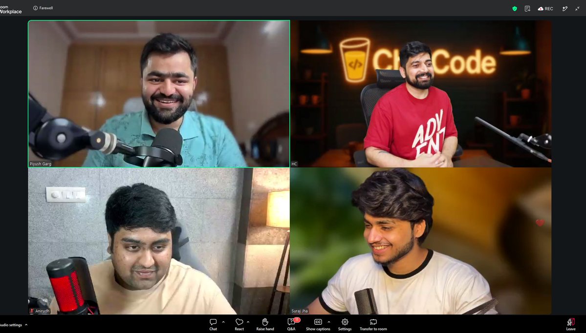 jai_baradia's tweet photo. Today marks the end of the GenAI cohort! 
I can't believe I won't have regular sessions with the ChaiCode team anymore, having attended since January through Web dev, Mobile dev, and now GenAI.

Really grateful for all the learnings and the efforts put in for the sessions. Now it's time to finish, polish my projects, and get presentable.

Thank u for everything!😁

@Hiteshdotcom @piyushgarg_dev @nirudhuuu @surajtwt_ @ChaiCodeHQ @BlazeisCoding @yntpdotme 

Farewell🫶