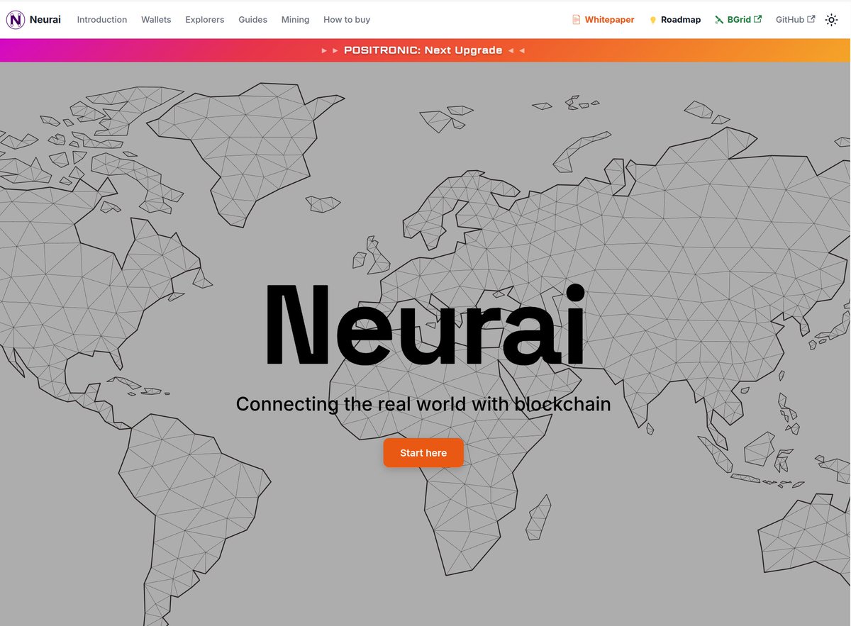 neuraiproject's tweet photo. 🔥 Neurai Website
We have updated our website with numerous changes to the sections related to the major changes involved in the network upgrade that includes Positronic.

More comprehensive sections, examples of smart contracts, wallet updates, and a few other things.

We’re also working on developing our own distinctive orange style, which has been gradually introduced across other projects such as the faucet, the web wallet, and the mobile wallet, all sharing a consistent design.

https://t.co/H5zngwMEuF

#Neurai #XNA neurai:native #DePIN #PQ