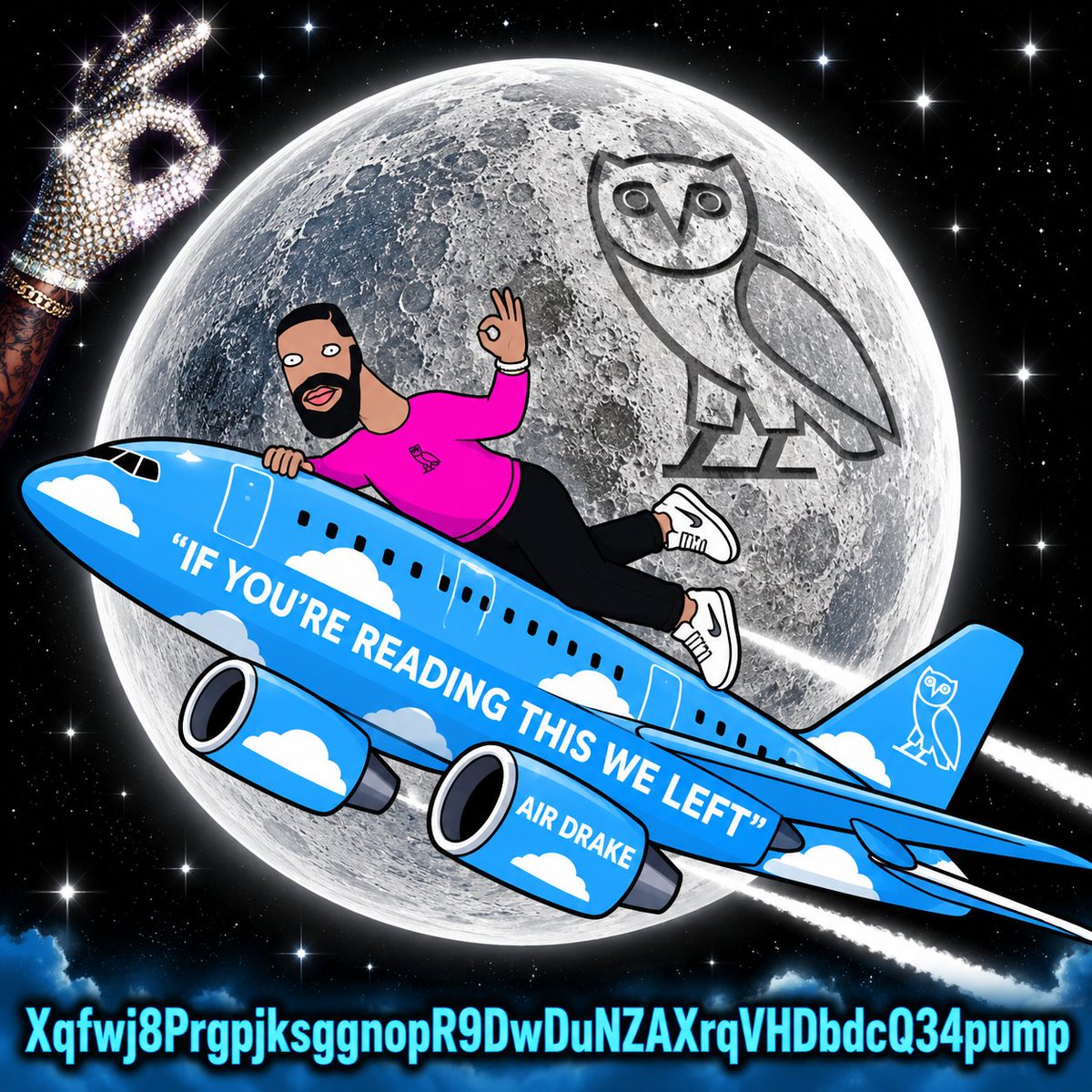 CanineAndrea's tweet photo. WE BLASTING THIS

TO THE MOON 

FOMO

$DRAKE https://t.co/1jTGkUabet