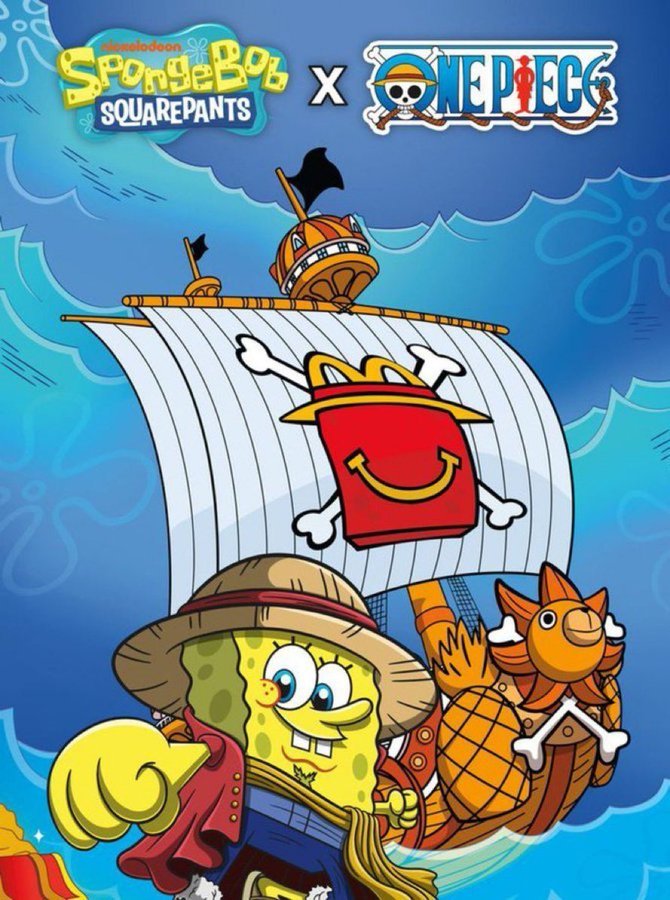AhorrandoAndoAr's tweet photo. MAÑANA llega la colección de BOB ESPONJA x ONE PIECE a Mc Donald's Argentina 😍😍😍 https://t.co/lI38bIQrFY