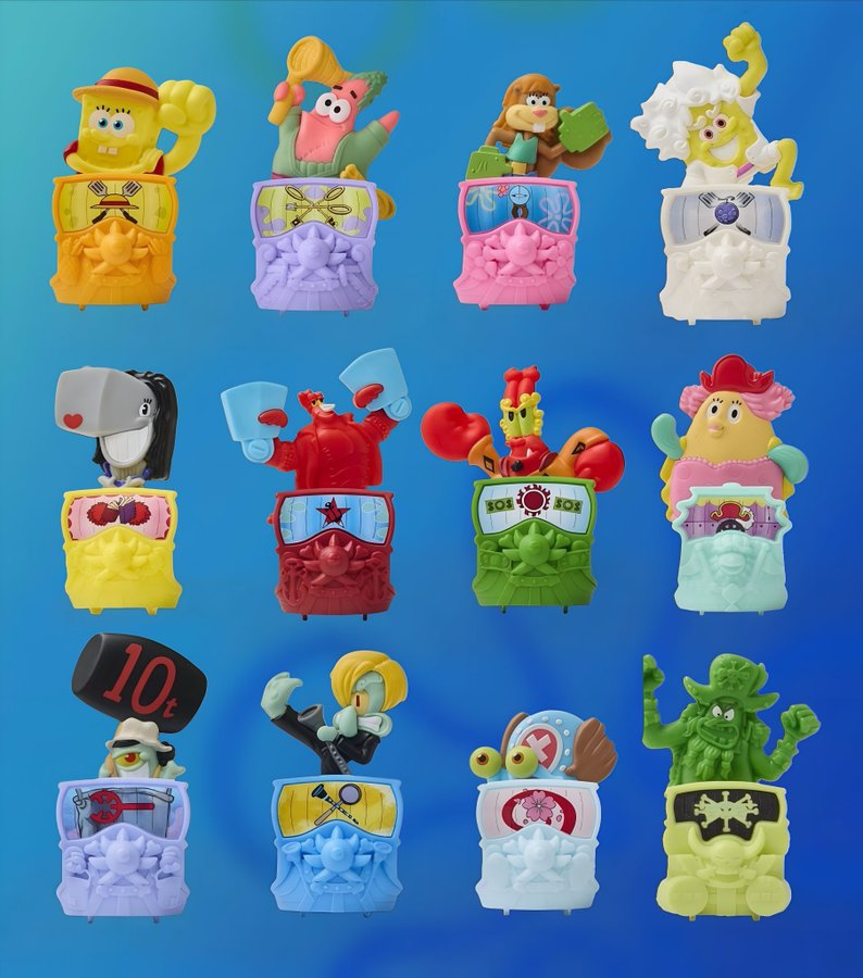 AhorrandoAndoAr's tweet photo. MAÑANA llega la colección de BOB ESPONJA x ONE PIECE a Mc Donald's Argentina 😍😍😍 https://t.co/lI38bIQrFY