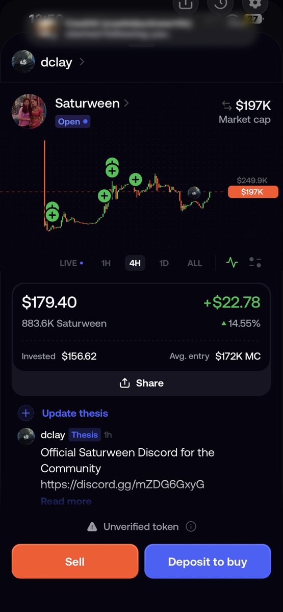 DaltonClayton15's tweet photo. THIS IS CRYPTO HISTORY

$Saturween was stripped from to by the devs. The community drug this coin out of a RUGPULL and we’re turning profits left and right
#memecoin https://t.co/CwiM0VtPs4