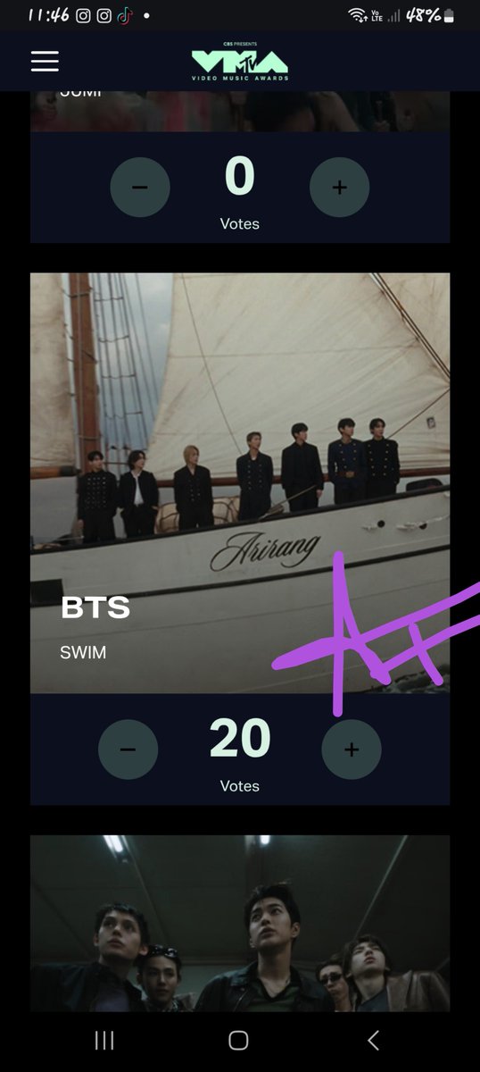 rkthvsj's tweet photo. @goeskthh VOTE POWER HOUR ON VMAS FOR BTS 
VOTE FOR BTS BEST K-POP ON VMAS
VOTE FOR SWIM SONG OF THE YEAR ON VMAS
#VoteForBTSonVMAs
#VoteForSwimonVMAs https://t.co/xB2mlAbIlq