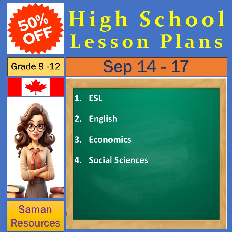 SamanResources's tweet photo. 📚 50% OFF | Sept 14–17
Save on 16 High School Lesson Plans from Saman Resources!

💥 Now only $1.50 USD each

Ready-to-use lesson plans designed to make classroom planning faster and easier.

📩 info@samanresources.ca

#OntarioTeachers #LessonPlans #TpTSale #HighSchoolTeachers #TeacherResources #TeachingResources #SamanResources
