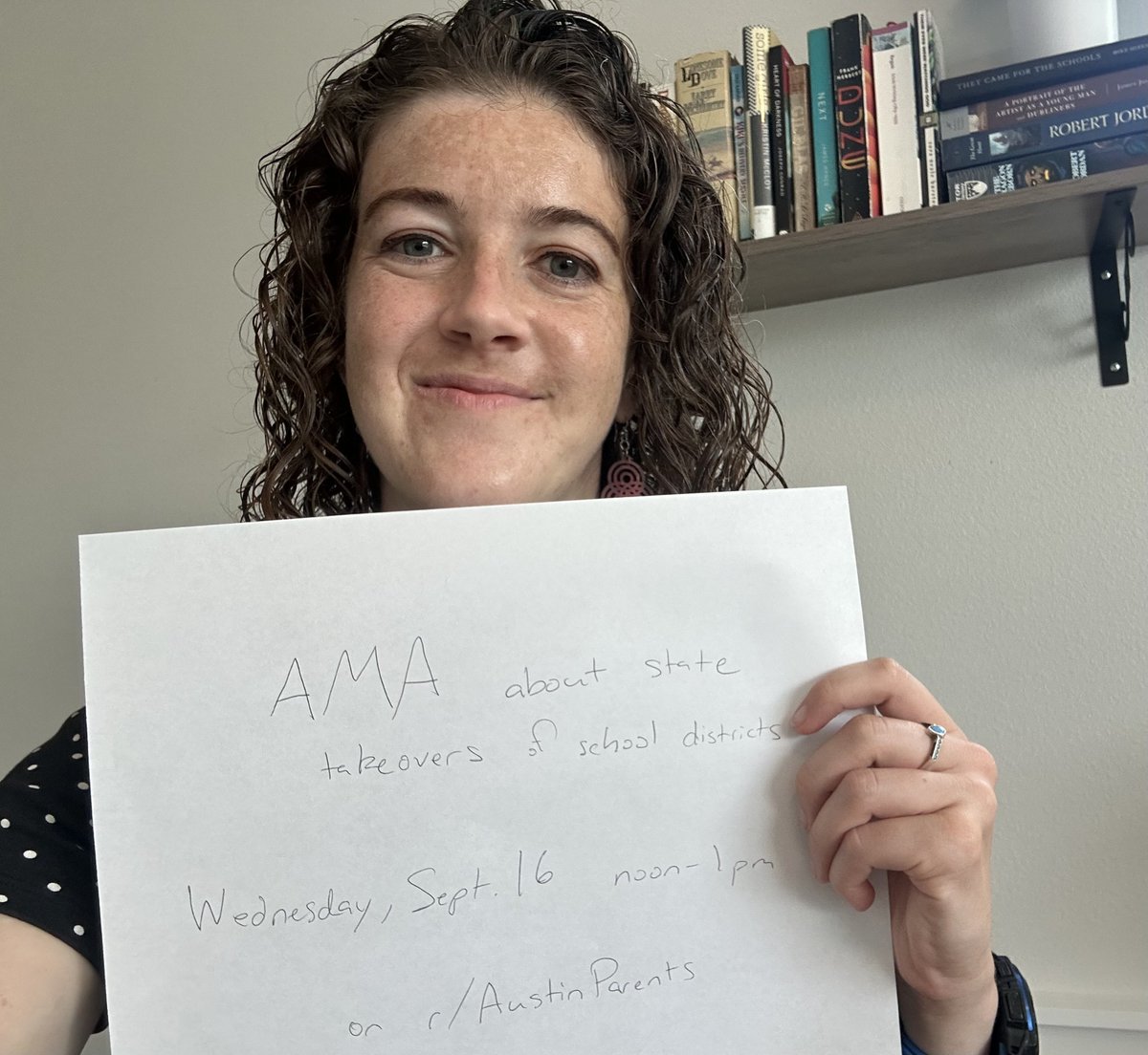 HeathKeri's tweet photo. Do you have questions about state takeovers? I'll be on r/AustinParents on Reddit from noon-1 p.m. CT on Wednesday w/ @Statesman. Ask me anything! I'll do my best to answer. #txed #austinschools

Reddit post: https://t.co/YWPSlbJZa1 https://t.co/xSFuOrY2Do