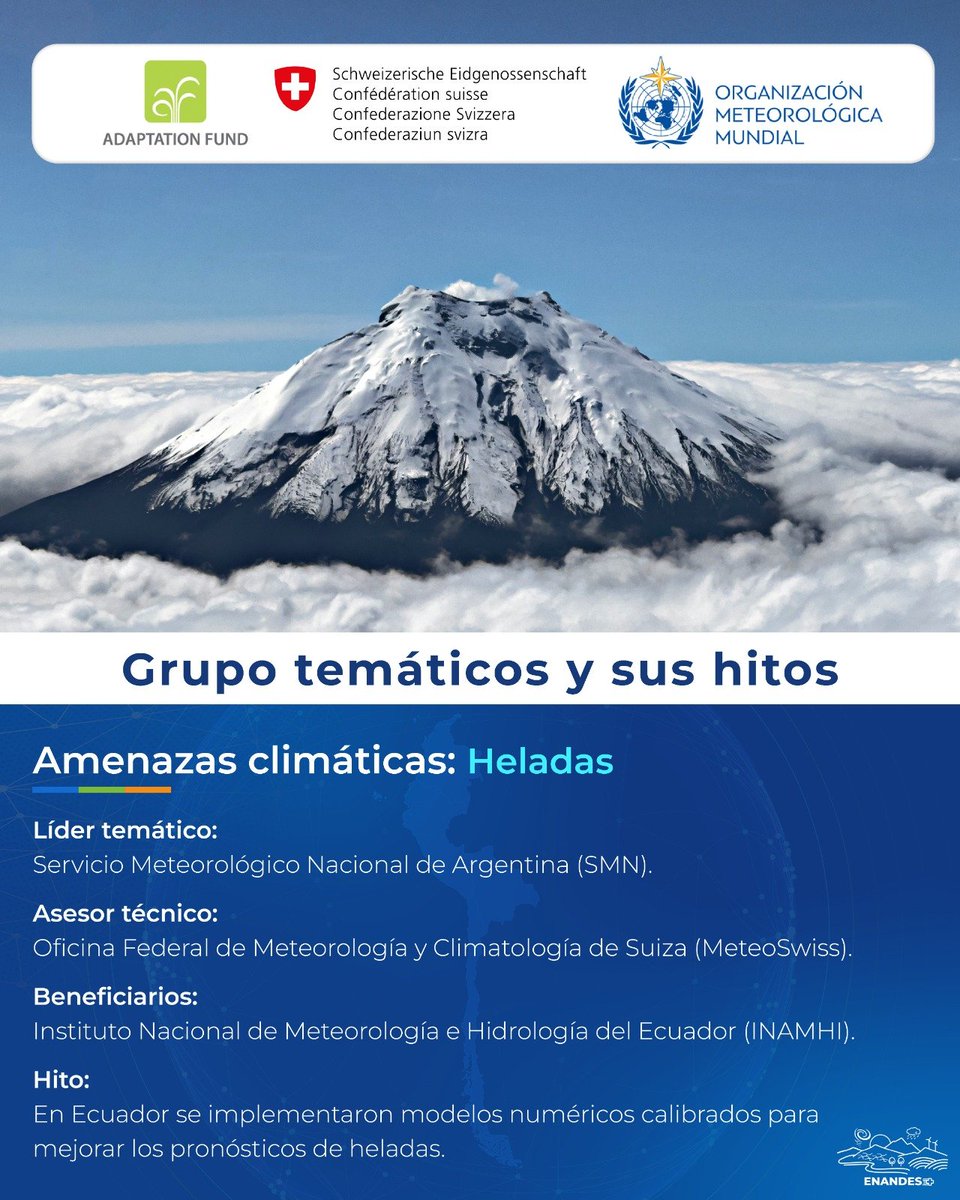 ciifen's tweet photo. 🤝 ¿Qué es la Cooperación Sur-Sur Twinning (SST) de #ENANDESPlus?
Son espacios de intercambio y colaboración entre los socios del proyecto para fortalecer capacidades y compartir conocimientos, experiencias y soluciones. https://t.co/nsej0FXEZy