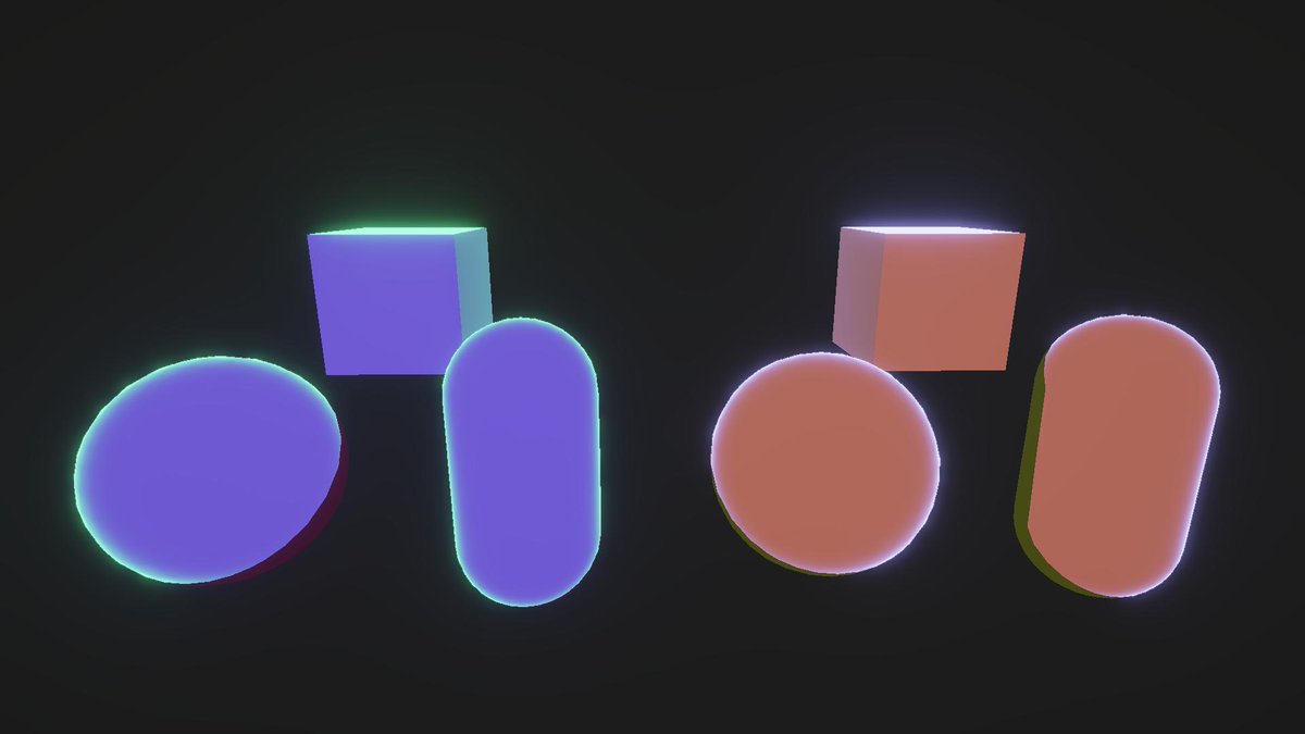 PandoraStudio_'s tweet photo. 툰 셰이더에 림 라이트를 섞어봤습니다.

#Unity #Shader #ToonShader #RimLight https://t.co/W8DMR8vTKr
