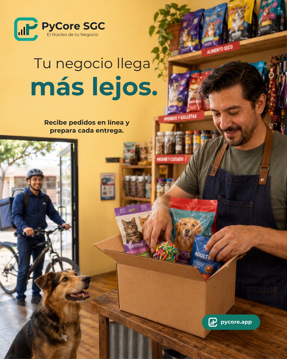 PycoreSGC's tweet photo. Recibe pedidos en línea, prepara cada entrega y lleva tu negocio cada vez más lejos. 📦🚲
#PycorSGC #PedidosEnLínea #VentasDigitales #NegociosLocales https://t.co/3kWaAgzGqx