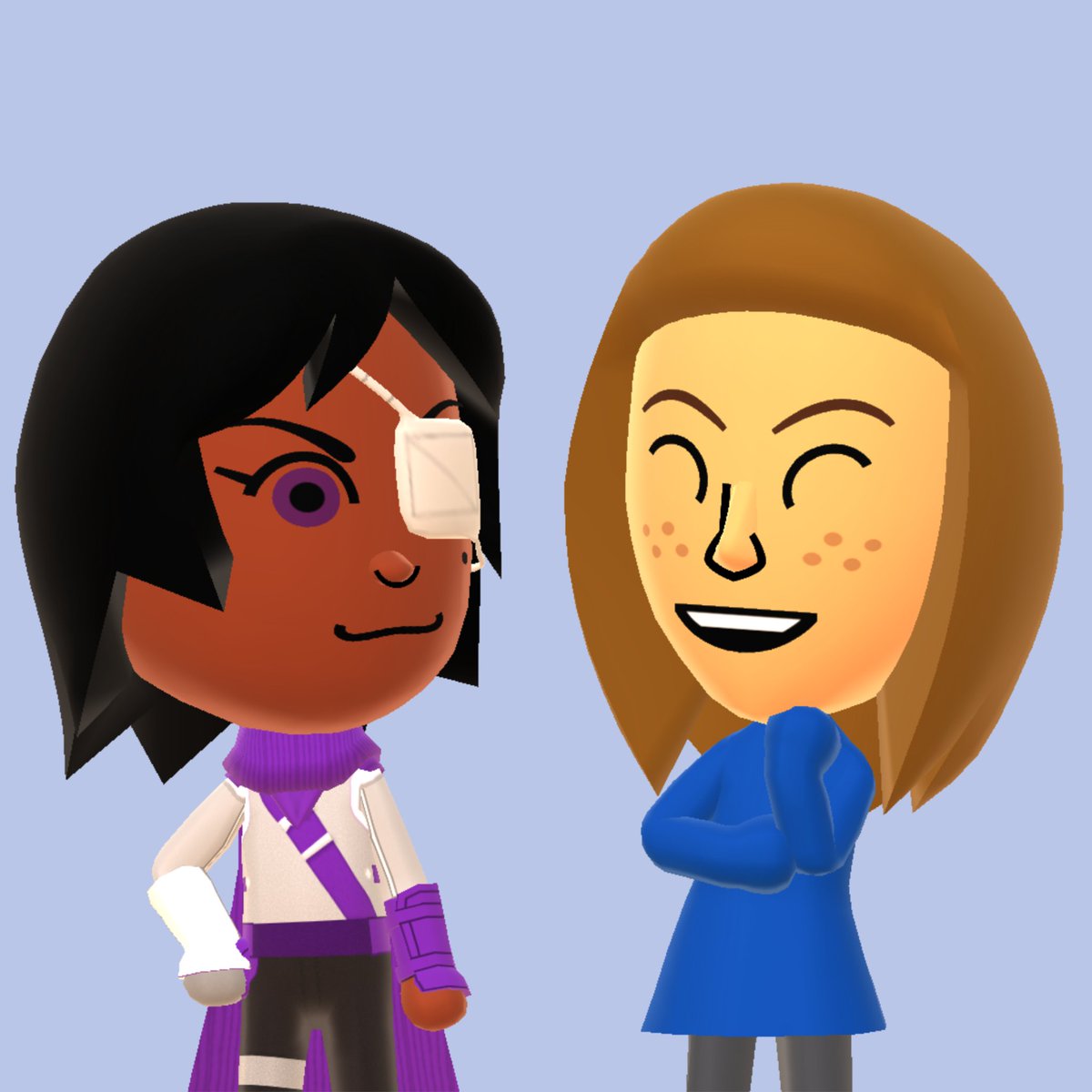 Yumatazz's tweet photo. Mii archer and abby okay bye i have to sleep https://t.co/MxUwLKB2Se