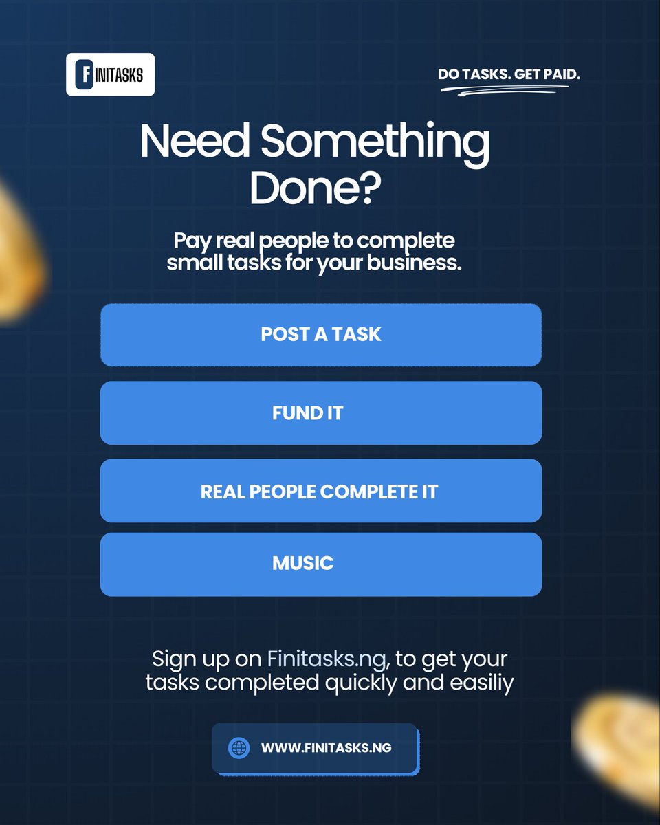 Finitasks's tweet photo. Imagine turning a few minutes of your free time into something productive. 👀
FiniTasks connects you with small tasks posted by businesses and advertisers.
Do the task. Get paid. 💸 https://t.co/DygumfCWmv