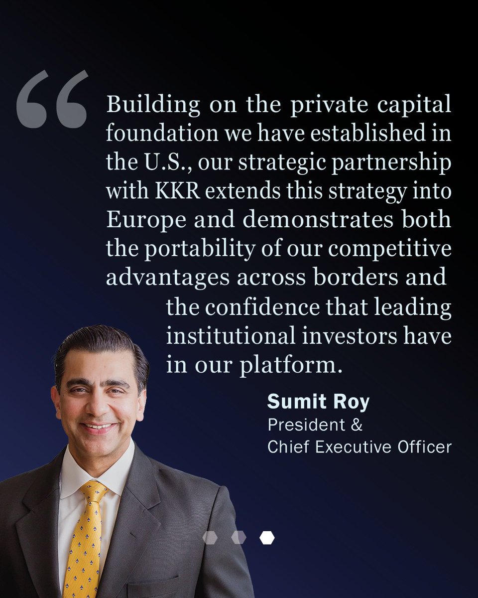 RealtyIncome's tweet photo. Today, Realty Income announced a strategic partnership with @KKR_Co to establish a new euro-denominated joint venture, extending our private capital platform in Europe. 

View the press release: https://t.co/ABOsKtcaWX https://t.co/iFH1EzMafC