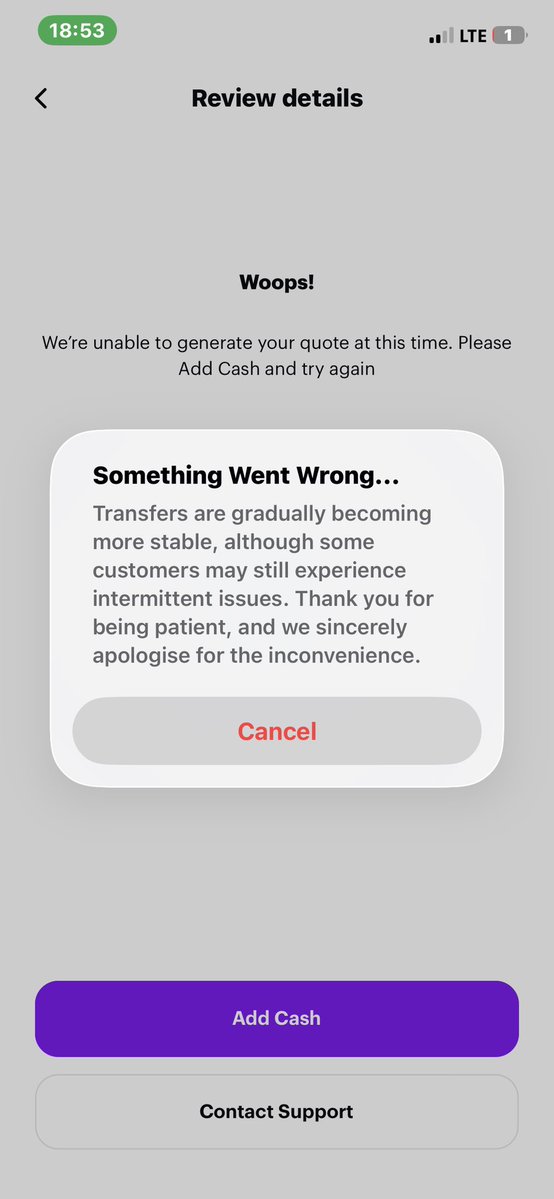 JosephBalogun6's tweet photo. @chippercashapp i keep getting this error over the past 3 week https://t.co/rOqDzGhpC5